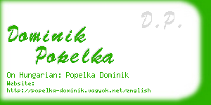 dominik popelka business card